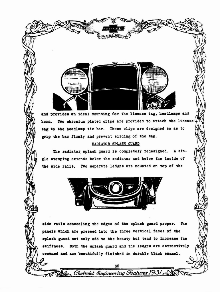 1931 Chevrolet Engineering Features Page 14